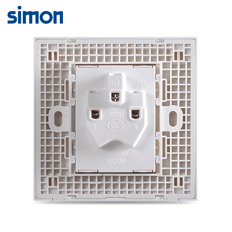 西蒙(simon)86型E6系列开关插座 雅白色16Ａ空调插座 大功率电器插座面板721681