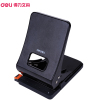 得力(deli)0143省力打孔机 黑色 两孔打孔器 打洞机 打洞器 迷你文件打孔机 活页打孔器 纸张打孔器 财务用品