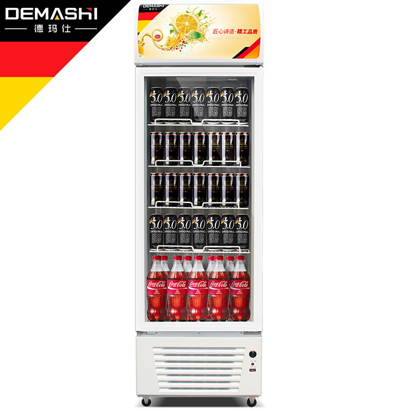德玛仕(DEMASHI)商用展示柜冷藏展示柜饮料展示柜保鲜展示柜冰箱冰柜单门风冷LG-300F