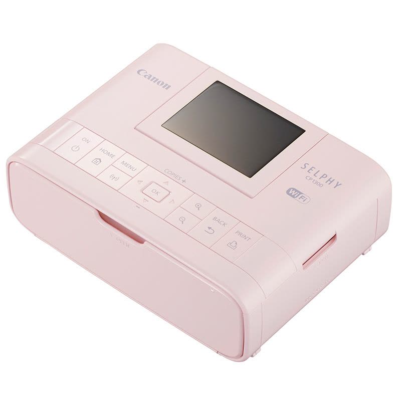 佳能(Canon)SELPHY CP1300 手机照片打印机(粉色)迷你 家用 便携 手机wifi打印图片