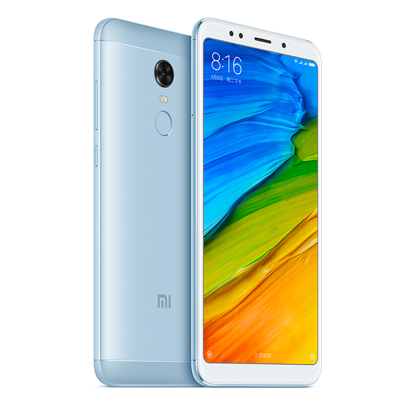 Xiaomi/小米 红米5 Plus 3GB+32G 浅蓝色 移动联通电信4G全网通手机 全面屏高清大图