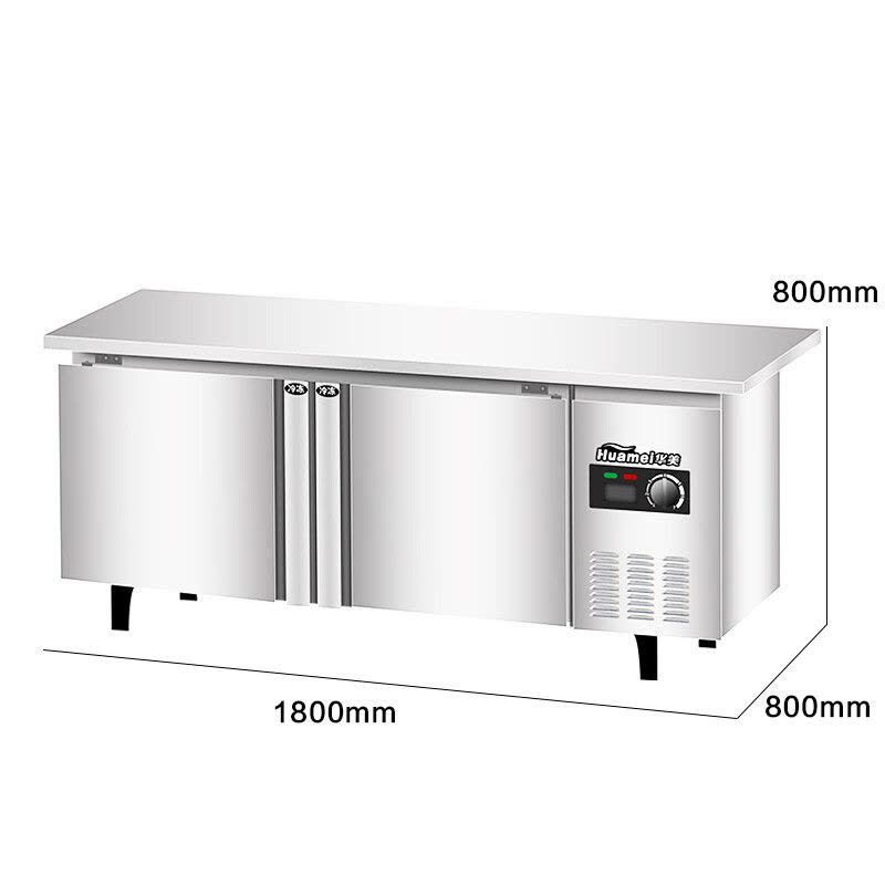 华美(Huamei) TCF-1800 1.8m工作台 冷藏 操作台 商用厨房冰箱 多功能不锈钢冷柜图片