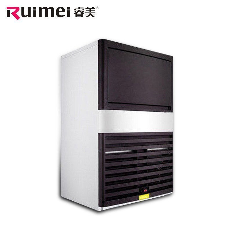 睿美(Ruimei)RM-100 全自动制冰机商用 家用奶茶店酒吧方块冰块大型制冰机 100KG公斤 奶茶设备