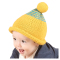 Wing House韩版宝宝冬季糖果色混纺毛线帽男女通用儿童帽子套头儿童帽子1-3岁