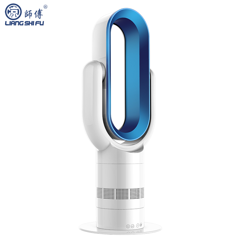 凉师傅(LIANGSHIF) 暖风机取暖器Q8 家用冷暖两用 无叶风扇 电暖器 暖气机 智能遥控 蓝＋白色
