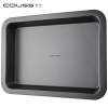 卡士(COUSS) 烘培工具 CM-711 家用烧烤不锈钢加厚不粘盘长方形浅烤肉盘冷轧板材质
