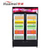 华美(Huamei)LC-780X 780升双门展示柜保鲜冷藏柜铜管 立式商用小型冰柜单门饮料柜 啤酒冷藏柜冰吧 侧开门