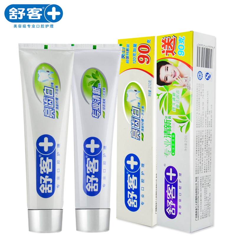 舒客 专业清新牙膏(劲爽薄荷) 210克 (只)