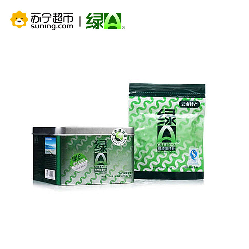 绿A(Green A)螺旋藻精片 0.25g*(单盒)1000粒 两盒装