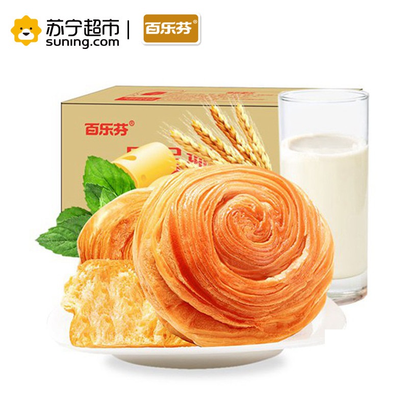 百乐芬 层撕恋 饼干糕点 零食面包 1kg/整箱装 原味手撕面包