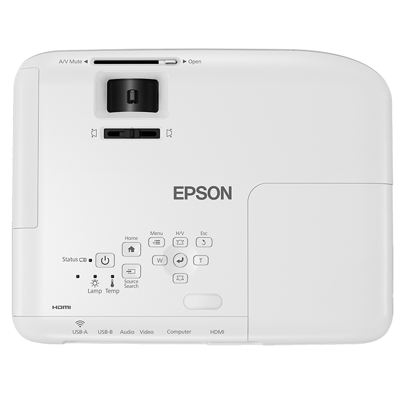 爱普生(EPSON) CB-S05E 商务办公会议家用高清投影机100英寸4:3电动幕布(赠送安装含辅材)高清大图