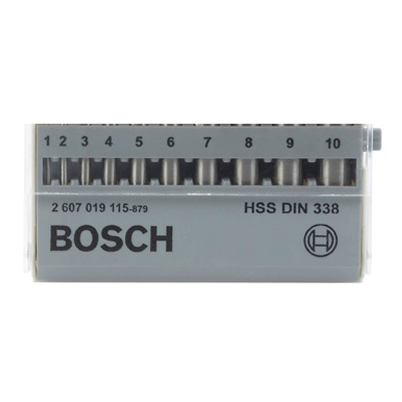 BOSCH 麻花钻头套装(磨制) G1-10MM/10件套/[1套]