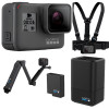 GoPro HERO 6 Black 运动摄像机 (滑雪通用版配件套包) 4K视频拍摄 户外运动 滑雪运动摄像机
