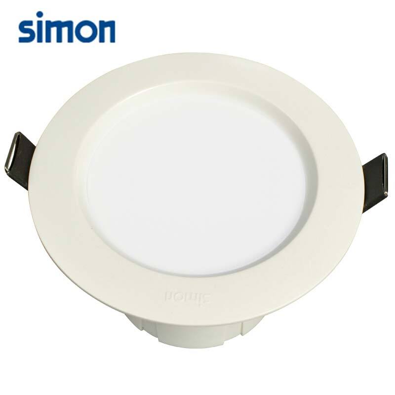 西蒙(SIMON) LED筒灯天花灯 象牙白款4瓦白光 开孔7.5-8.5厘米晶亮二代系列