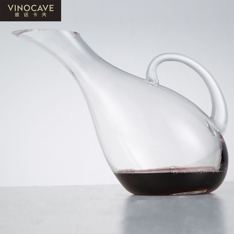 Vinocave醒酒器 无铅水晶红酒醒酒器 葡萄酒分酒器 红酒醒酒器 天鹅醒酒器
