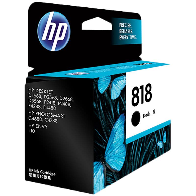 惠普(HP)CC640ZZ 818 黑色墨盒(墨盒/墨水(适用HP Deskjet5568/2418/2568/1668图片