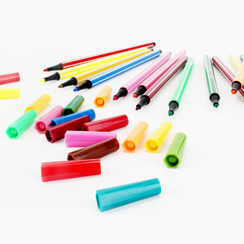 众叶(SOONye)V3143儿童水彩笔套装 24色装 幼儿园可水洗彩笔 彩色画笔 涂鸦笔彩色美术绘画笔笔类外壳颜色随机