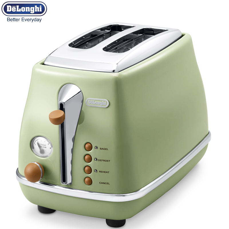 意大利德龙(DeLonghi)多士炉 CTO2003.VGR 6档温度调节 4种模式 双面烘烤 烤面包机 烤吐司机