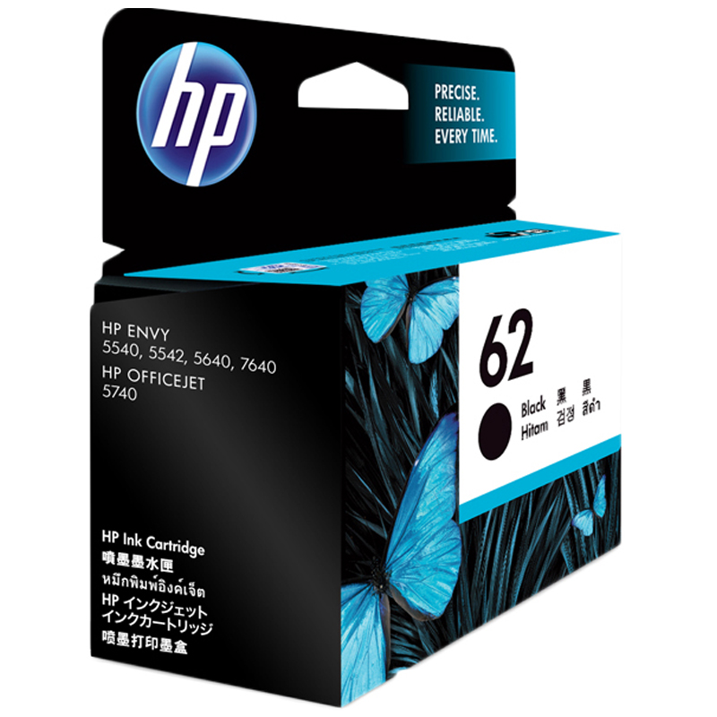 惠普(HP)C2P04AA 62 黑色墨盒(墨盒/墨水) (适用于HP OfficeJet 200/258)