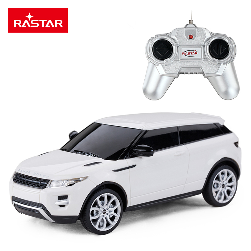 星辉(Rastar)路虎遥控汽车1:24男孩儿童玩具漂移赛车模型46900白色