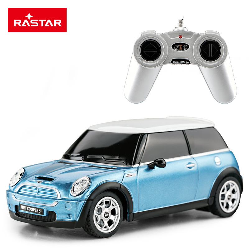 星辉(Rastar)1:24遥控汽车宝马mini男孩儿童玩具漂移赛车模型15000蓝色