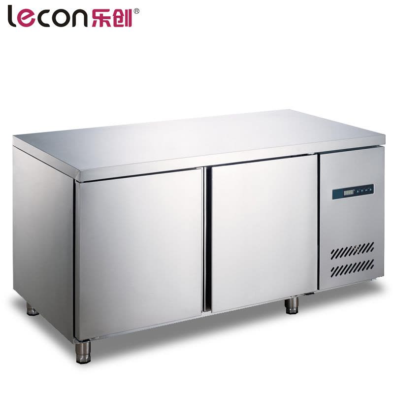 乐创(lecon)商用工作台风冷保鲜工作台 卧式冰柜 操作台冷柜不锈钢冷柜冰箱冷藏 1.2米工程机图片
