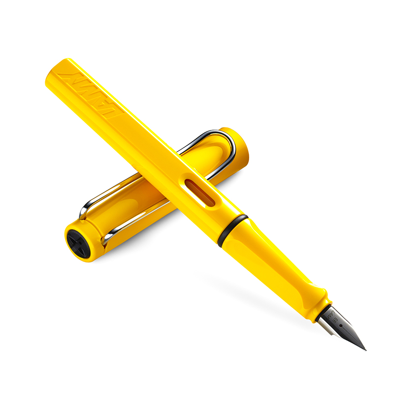 凌美(LAMY)Safari狩猎者钢笔墨水商务套装黄色F尖