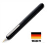 凌美(LAMY)焦点系列钢笔墨水笔磨砂黑汉漆14K金笔EF尖