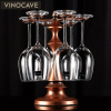 维诺卡夫 Vinocave水晶红酒杯 波尔多无铅葡萄酒杯 水晶高脚杯 杯架酒架酒具套装家用 650毫升酒杯6支+古塔杯架