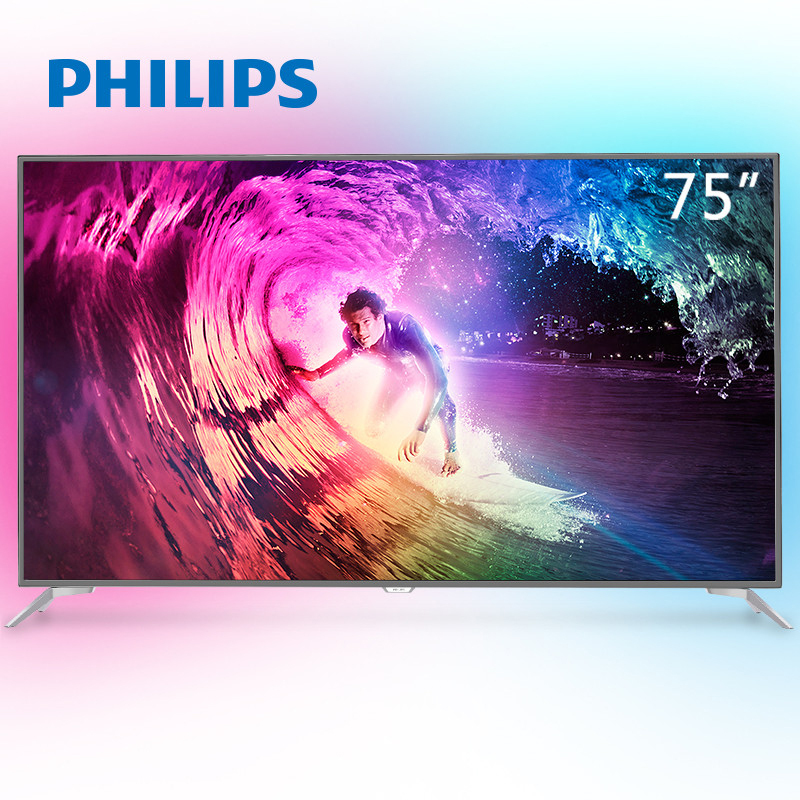 飞利浦彩电75PUF7101/T3 4K超高清 智能大屏 流光溢彩 广色域电视机