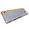 惠普(HP)GK200混光 机械键盘87键游戏键盘 机械青轴 金色版