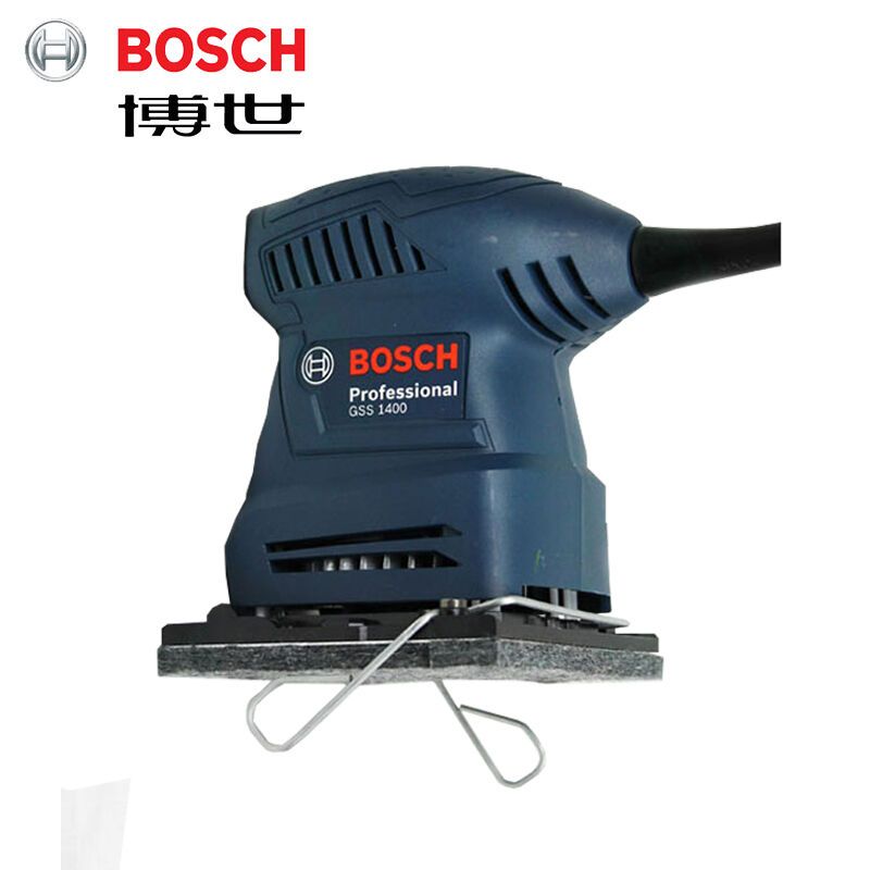 博世BOSCH打磨机 砂光机平板砂纸抛光机 木工打磨机 GSS1400 蓝色