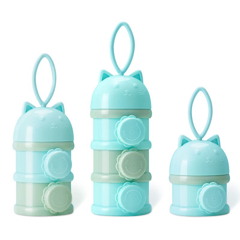 纽因贝NEWYERBAY 三层PP奶粉盒 婴儿便携外出装奶粉罐 大容量储存盒宝宝奶粉格图片