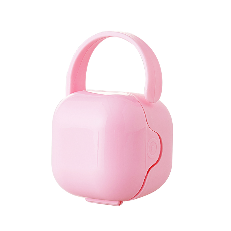 纽因贝(NEWYERBAY)便携奶嘴盒 便携式奶嘴收纳盒 宝宝奶嘴 (粉色款)高清大图