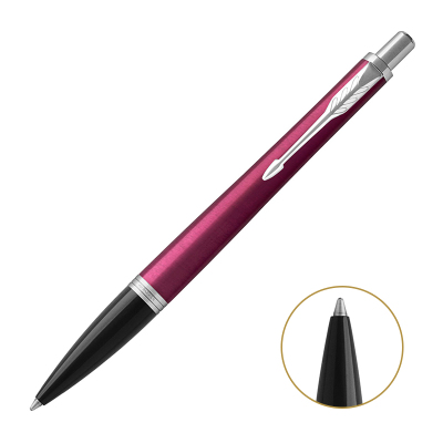 派克(PARKER)新品都市粉红白夹原子笔