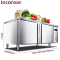 乐创(lecon) 商用保鲜操作台 保鲜工作台 冷柜冰柜冷藏1.2/1.5/1.8米