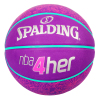 斯伯丁SPALDING篮球室内外6号女子橡胶蓝球青少年83-051Y