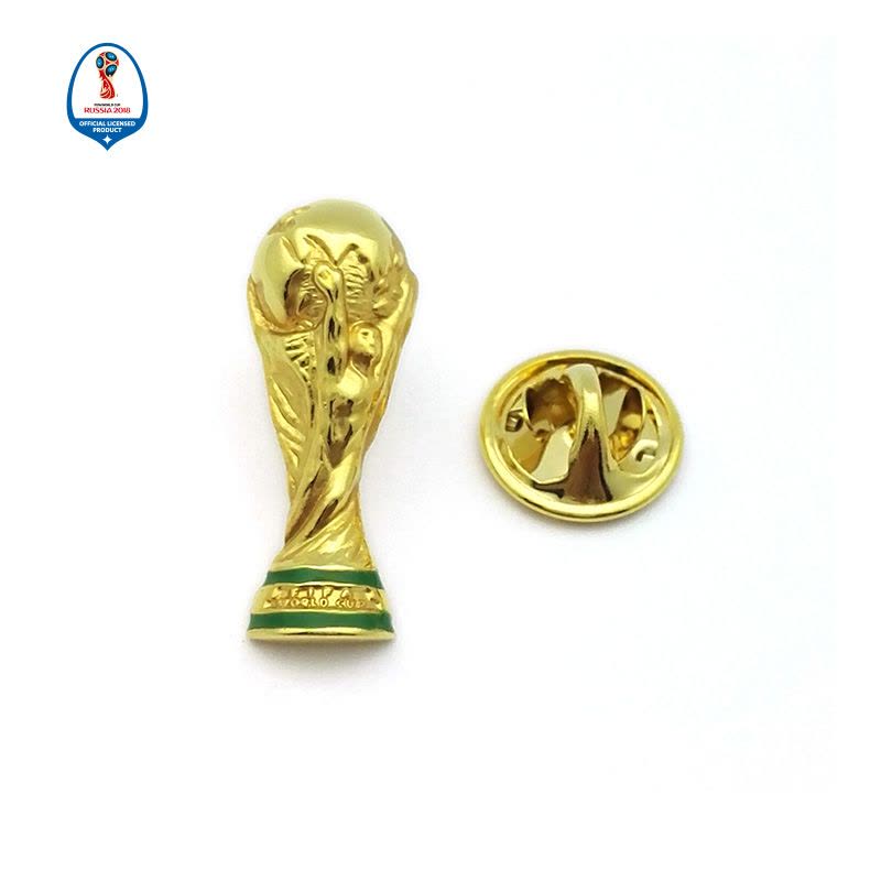 WORLD CUP 2018大力神杯 徽章 金色图片