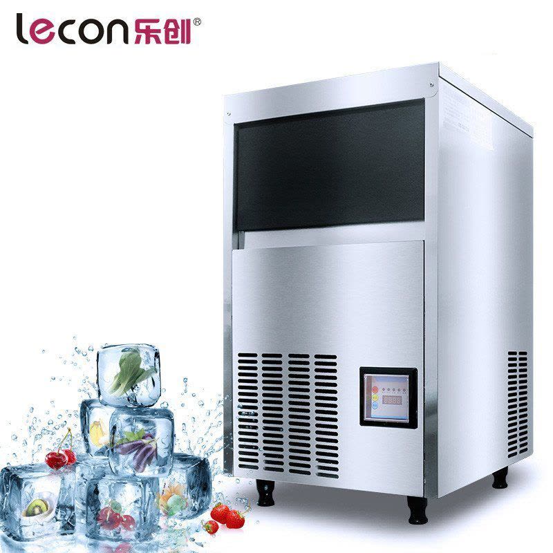 乐创(lecon)LC-155 商用制冰机 奶茶店全自动 55KG/45格图片