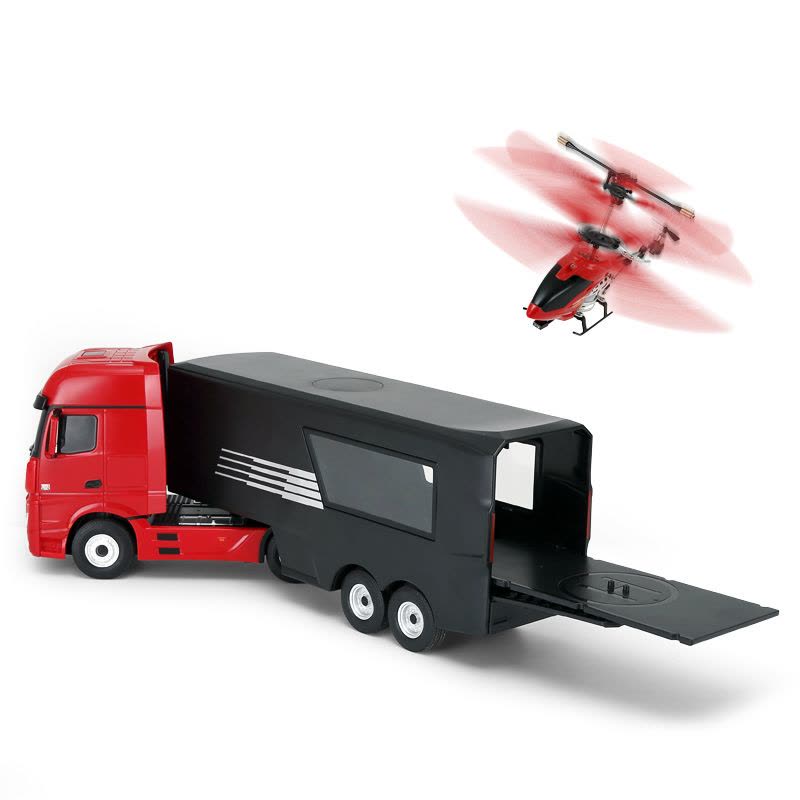 星辉(Rastar)奔驰遥控汽车货柜车集装箱卡车儿童玩具汽车模型77760.14红色图片