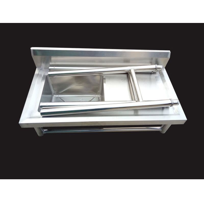 乐创(lecon) LC-X3 商用不锈钢水池 三槽水槽 洗碗池洗菜池组装图片