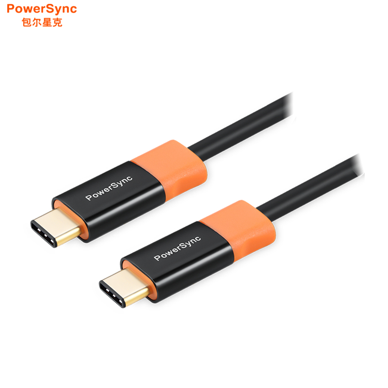 包尔星克PowerSync/USB3.1Type-C数据连接线Type-C接口乐视手机MAC充电线尊爵版镀金1.5米