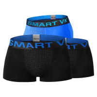 Smart VK【强效版3条装】英国卫裤官方正品磁能量男士 生理第十代舒适健康内裤2黑1蓝
