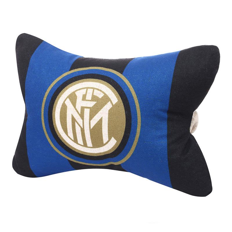 国际米兰俱乐部Inter Milan时尚个性汽车护颈靠枕定制棉麻头枕图片