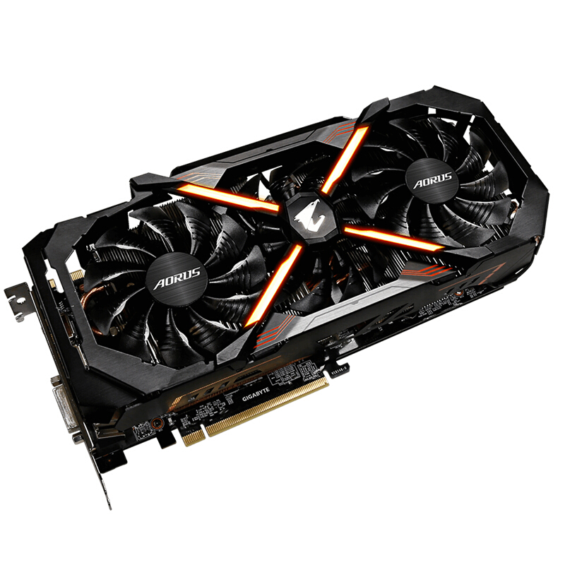 技嘉(GIGABYTE)AORUS GTX 1080Ti 11G吃鸡显卡(1569-1683MHz/11010MHz)