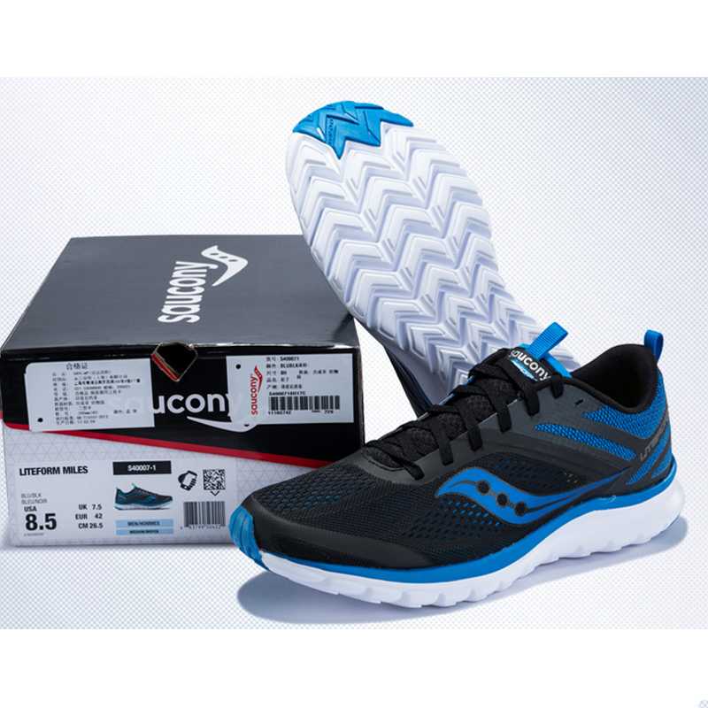 Saucony圣康尼LITEFORM MILES透气缓冲减震跑步鞋男S400071