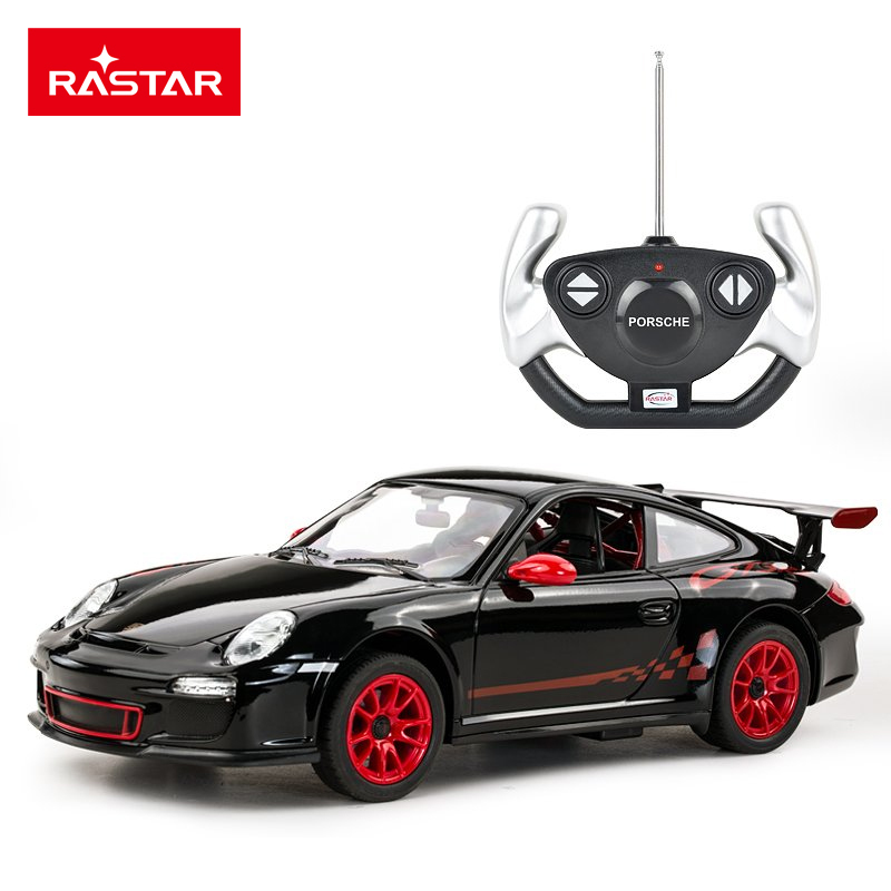 星辉(Rastar)保时捷911遥控汽车1:14 男孩儿童玩具汽车模型42800黑色