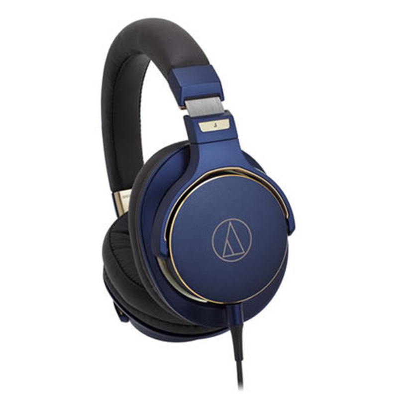 铁三角(audio-technica)ATH-MSR7SE 便携头戴式高解析音频有线耳机 藏青色高清大图