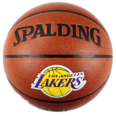 SPALDING斯伯丁官方旗舰店NBA湖人队徽室内室外PU皮篮球74-094