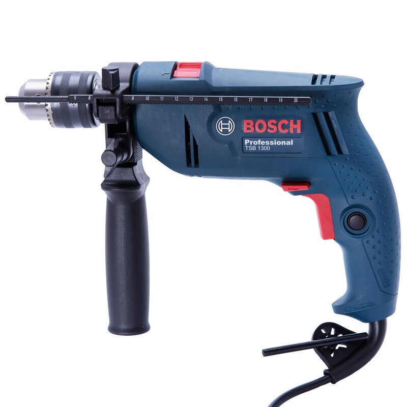 [苏宁自营] 博世(BOSCH) 电钻TSB1300 冲击钻手枪钻调速电动螺丝刀电动工具家装diy 101工具箱套装